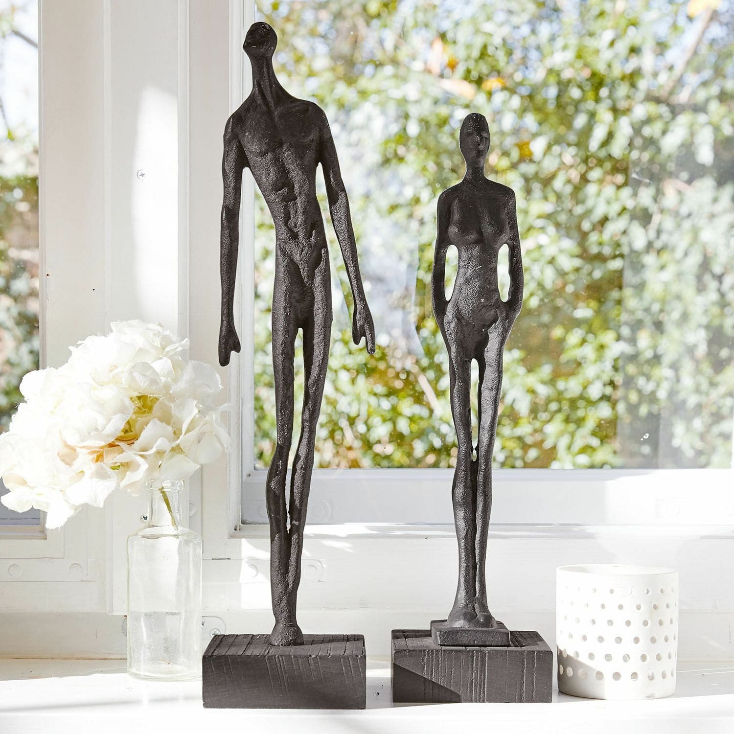 Mirabeau Dekofigur Figur 2er Set Perce anthrazit
