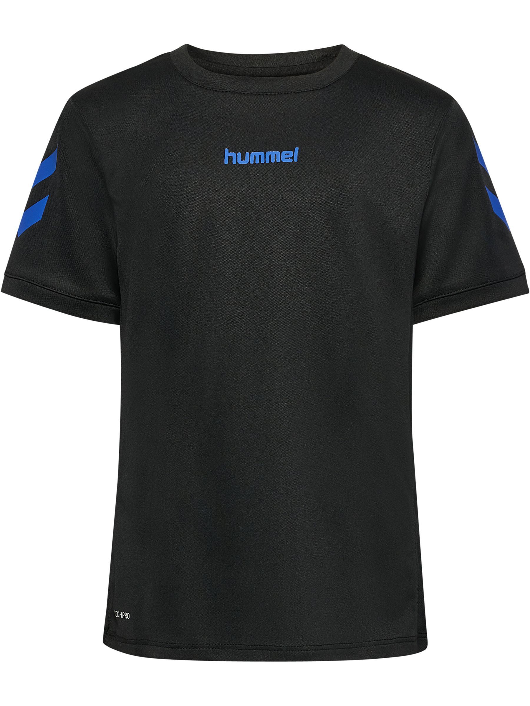 hummel Trainingsanzug Kontrastwinkel Logodetail Rundhals für Unisex Kinder (2-tlg), Recyceltes Material, Nachhaltig, Elastischer Bund, Zweiteilig
