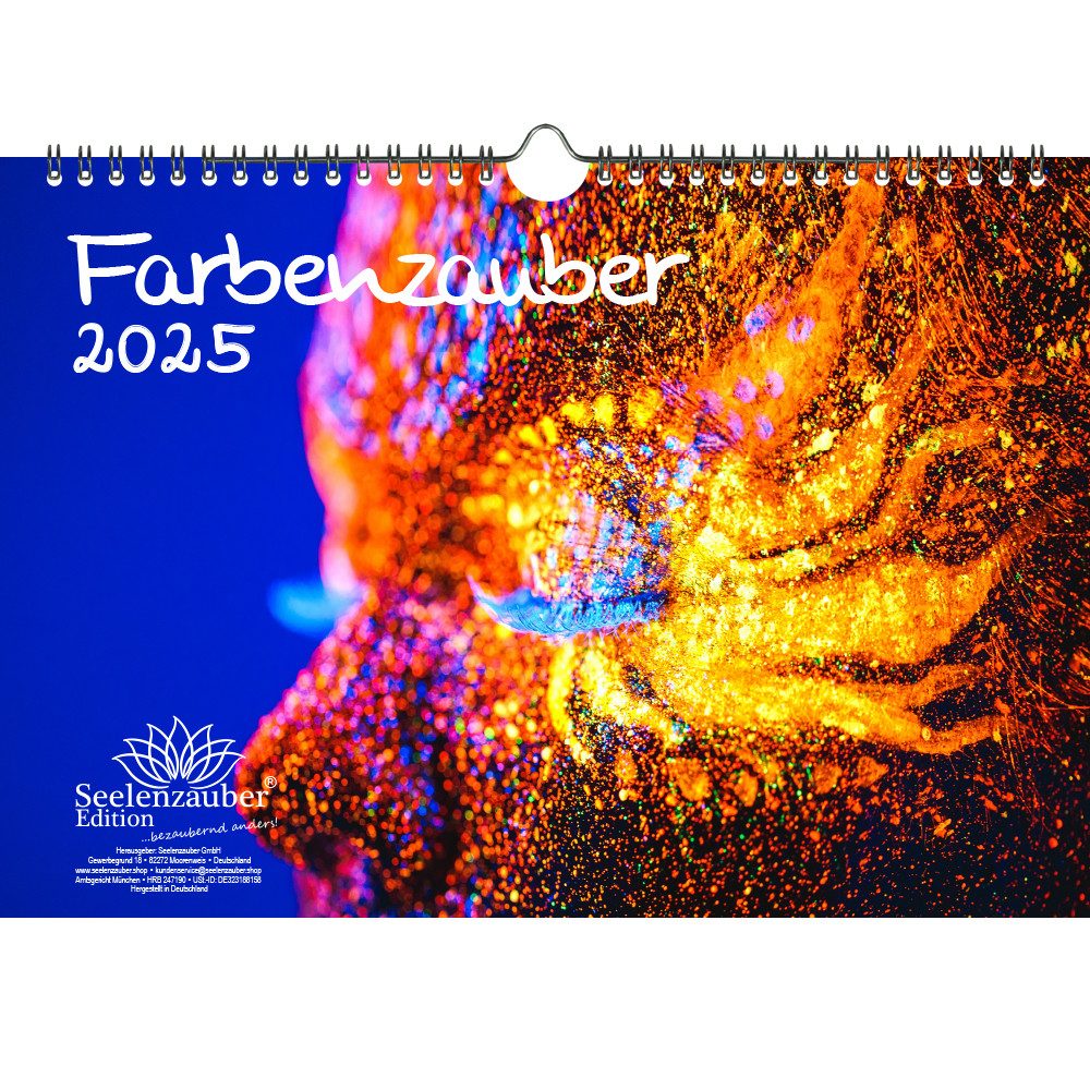 Seelenzauber Wandkalender Farbenzauber DIN A4 Kalender für 2025 Farben