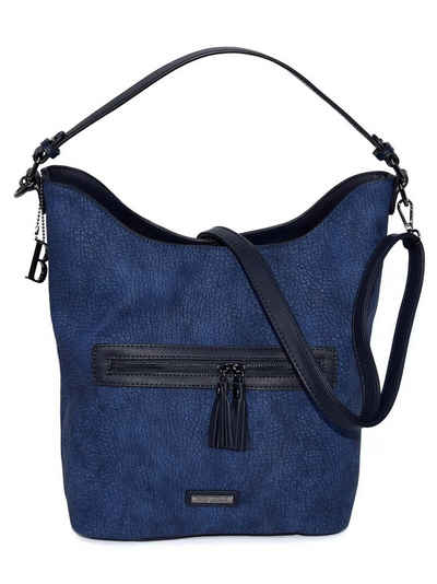 BULAGGI Handtasche Bulaggi-PELLON Hobo Marine Schultertasche 29x29x14