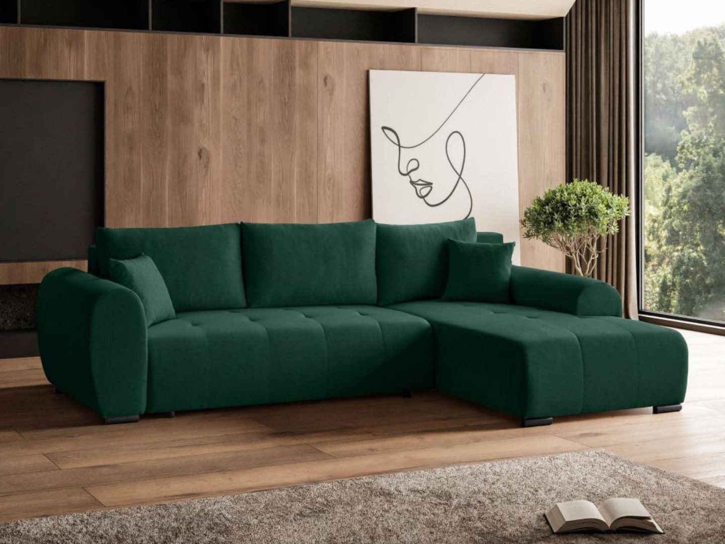 Beautysofa Ecksofa DIANA, mit Schlaffunktion, viele Farbvarianten