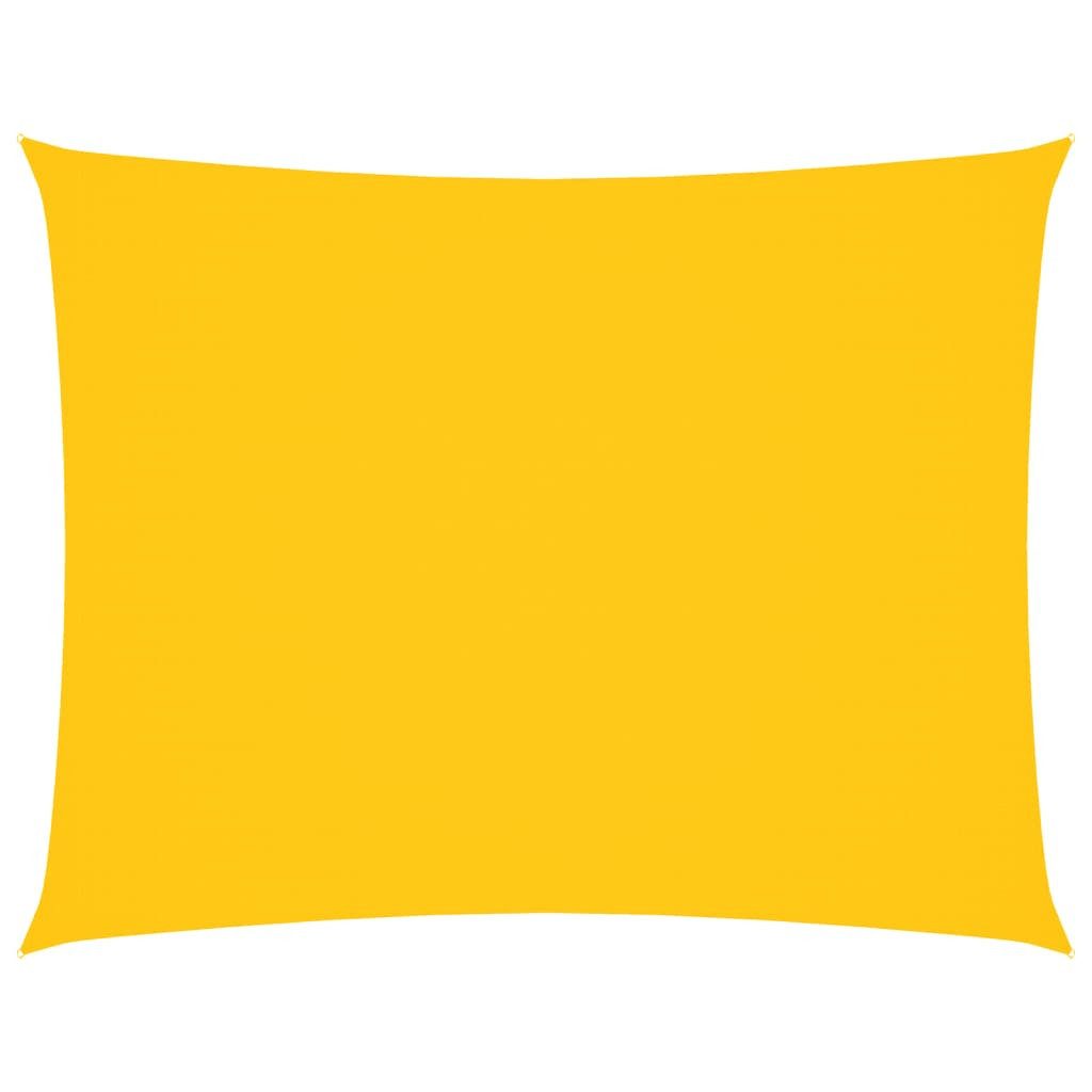 vidaXL Sonnensegel Sonnensegel Oxford-Gewebe Rechteckig 4x5 m Gelb, (1-tlg)