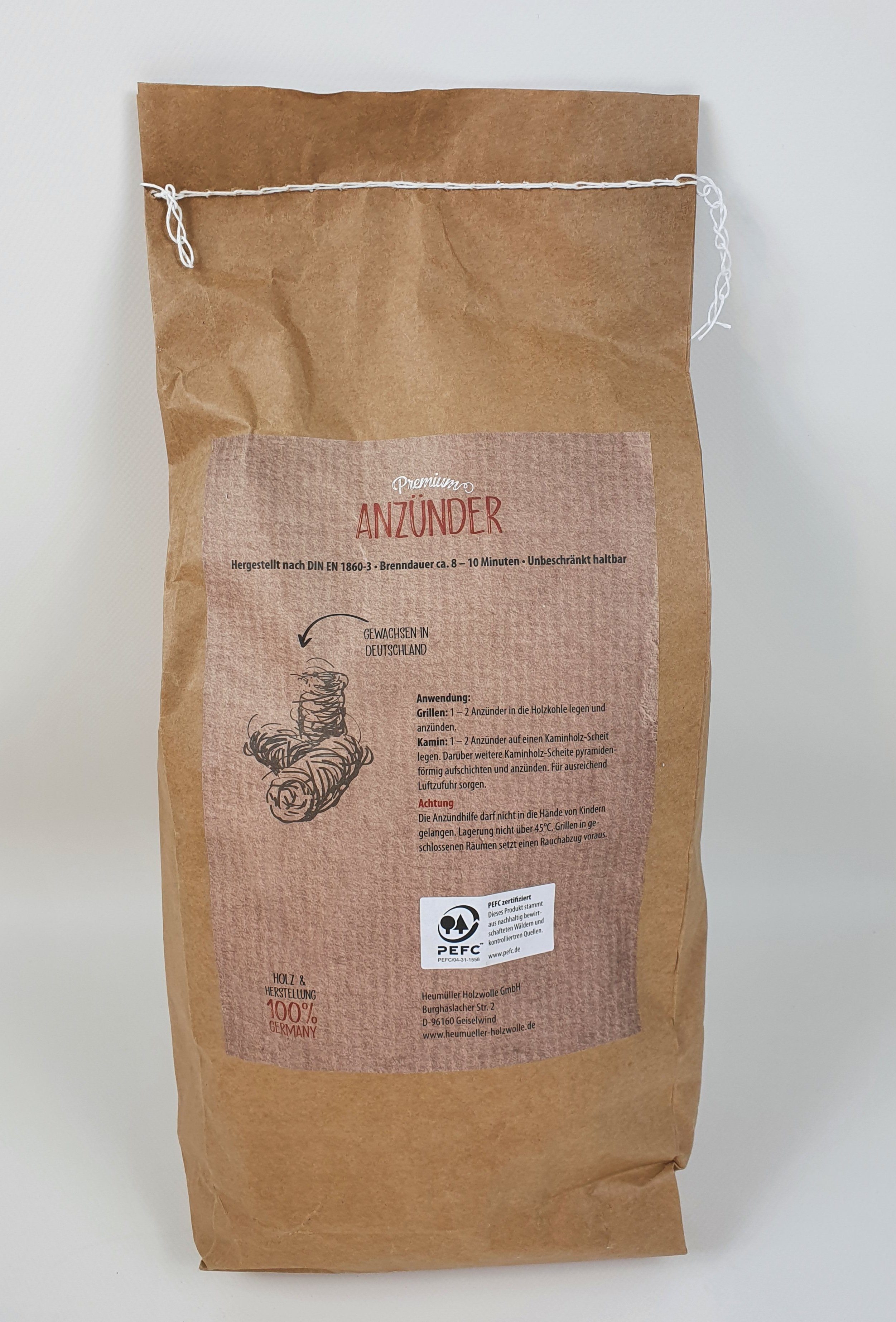 Heumüller Grillanzünder Premium Grillanzünder Kaminanzünder Anzünder Anzündhilfe