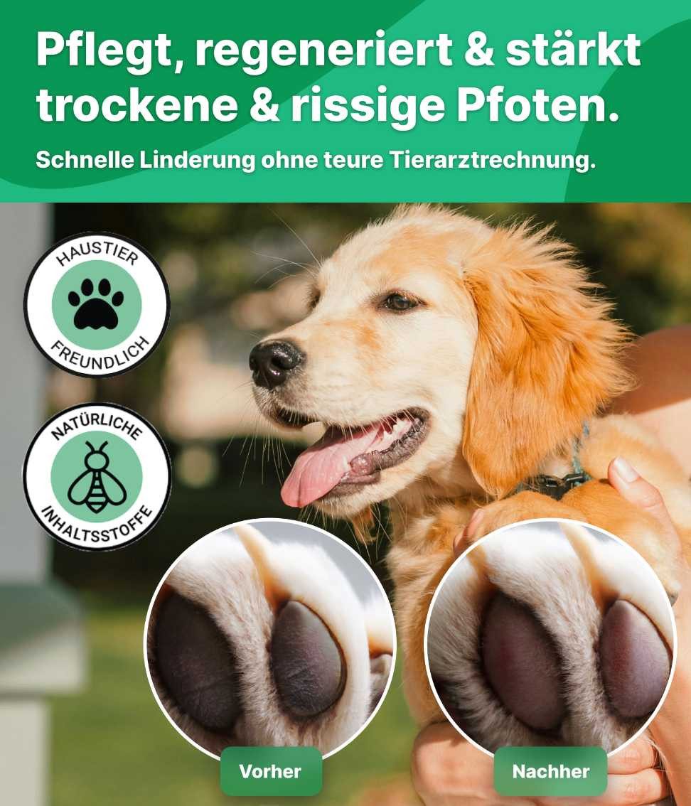 Emma Grün Pfotenschutz Pfoten- und Schnauzenbalsam Hund
