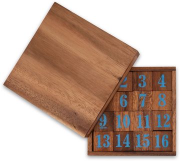 Logoplay Holzspiele Spiel, Slide 15 - blaue Zahlen - Schiebespiel - Rechenspiel - Knobelspiel aus HolzHolzspielzeug