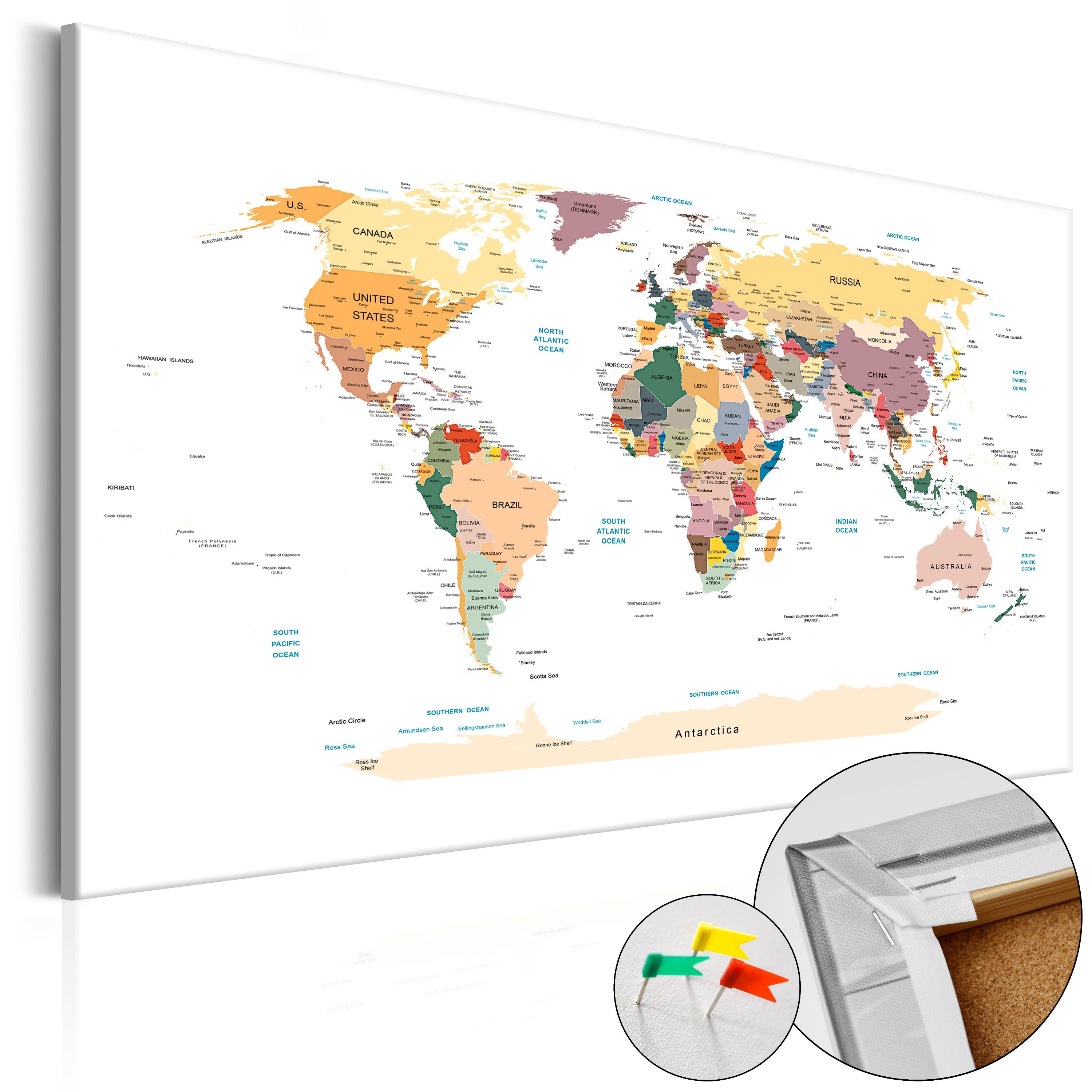 Artgeist Pinnwand World Map [Cork Map]