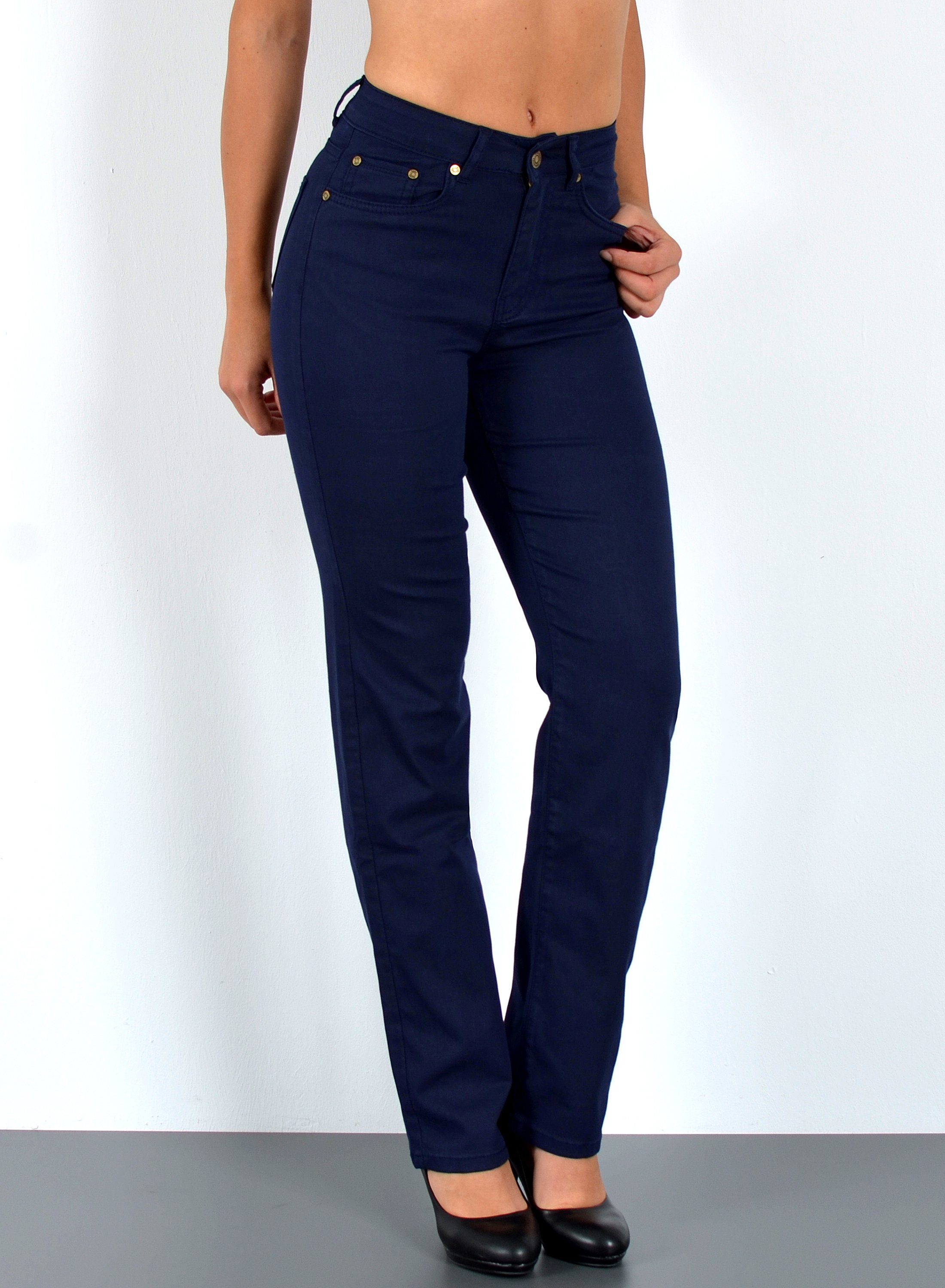 ESRA Stoffhose Damen Straight Fit Hose günstig online kaufen