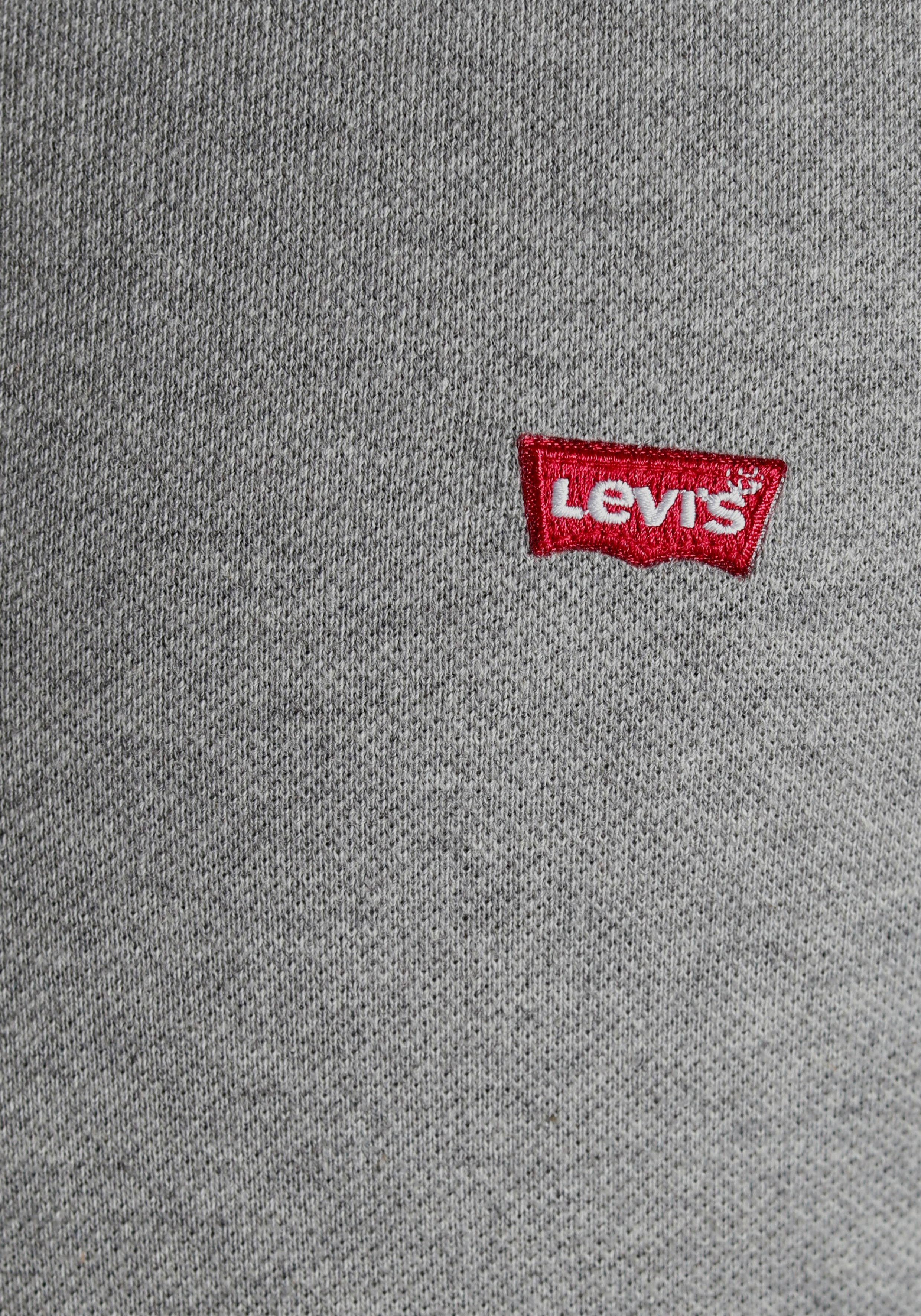 LE Batwing-Logo Levi's® HM MEDIUM POLO Poloshirt mit HEATHER GREY LEVIS NEW kleinem