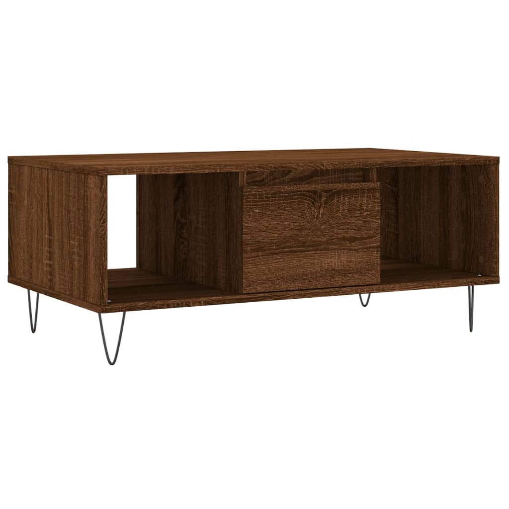 vidaXL Couchtisch Couchtisch Braun Eichen-Optik 90x50x36,5 günstig online kaufen