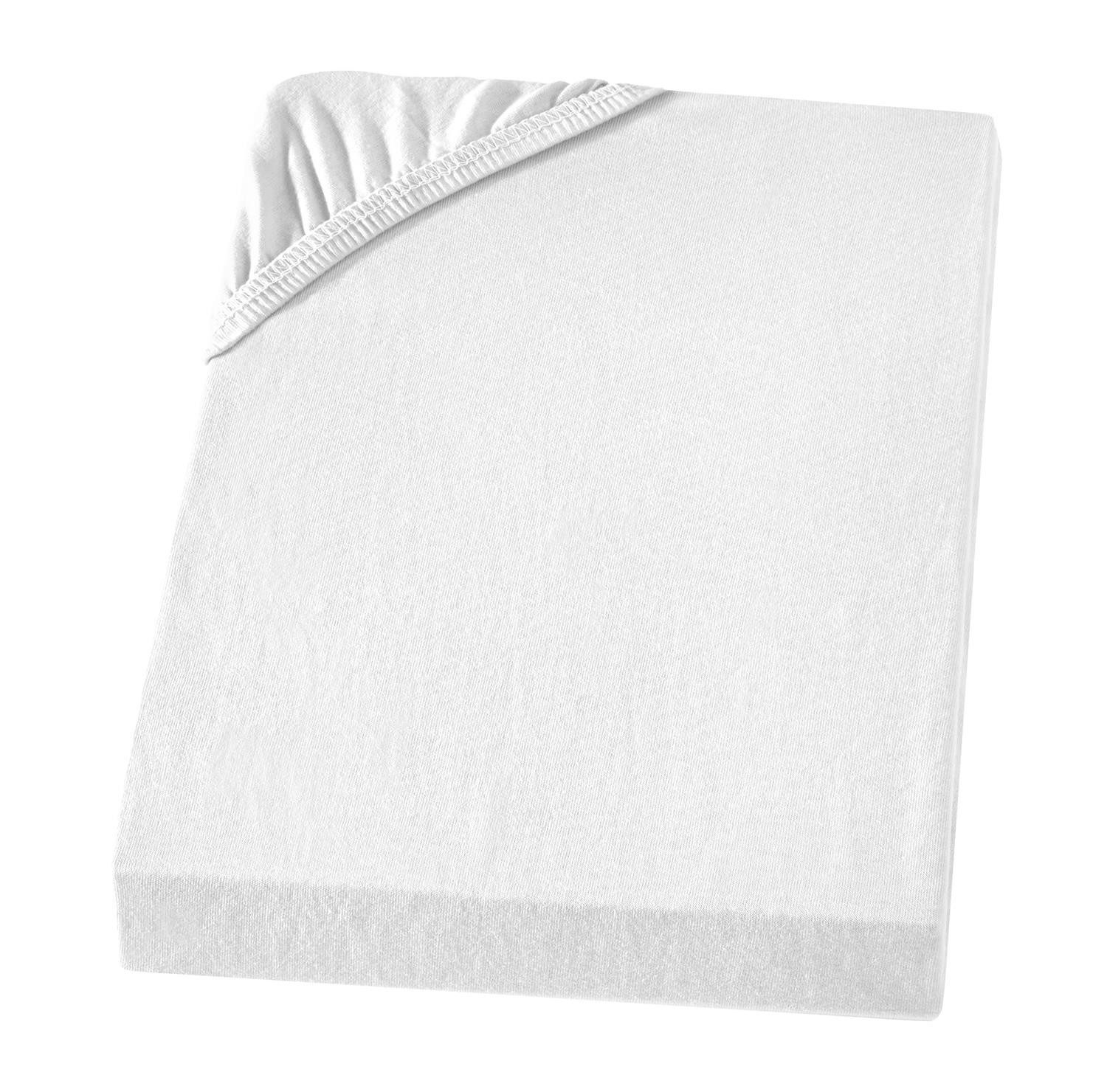 Carpe Sonno Spannbettlaken Boxspringbett Baumwolle 90x200 100x200 140x200 160x200 180x200 200x200, Jersey, Gummizug: rundum, (1 Stück), Mako Jersey Spannbetttuch kochfest Wasserbett Matratze bis 50 cm
