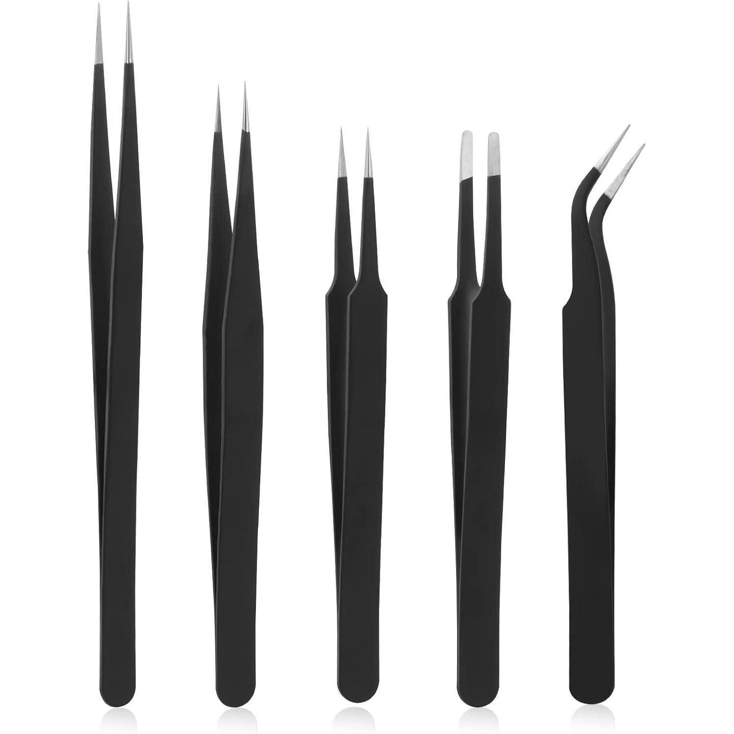 LuxusKollektion Präzisionspinzette Pinzetten Set Edelstahl Präzisionspinzette für