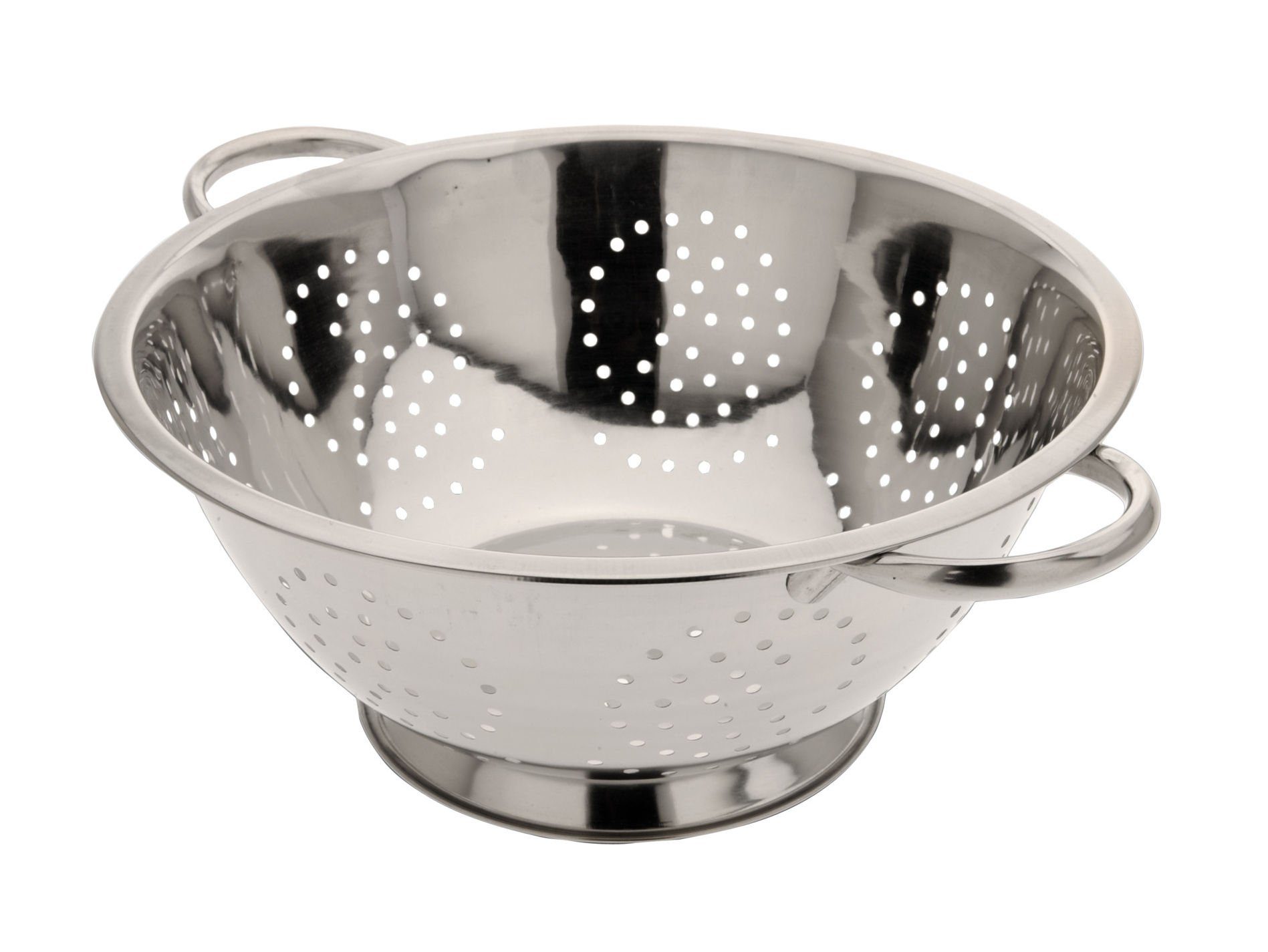 Spetebo Nudelsieb Sieb Ø 24 cm mit 2 Griffen - Edelstahl, Edelstahl, (Stück, 1-St., Küchensieb), mit 2 Griffen