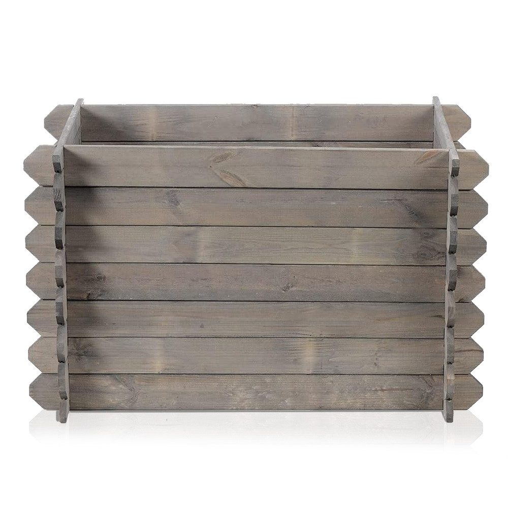 Zestri Hochbeet Stecksystem aus Holz für Garten Kräuter Gemüse, Kräuterbeet Gemüsebeet, Made in Europe