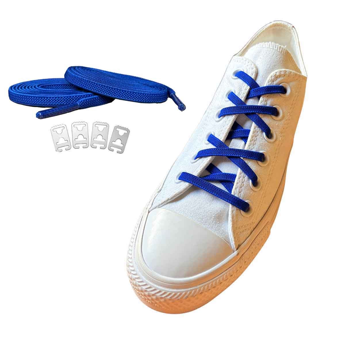 Basicwear Germany Schnürsenkel Elastische flache Schnürsenkel - Versteckte Anker