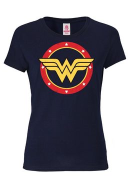 LOGOSHIRT T-Shirt Wonder Woman Circle Logo mit lizenziertem Print