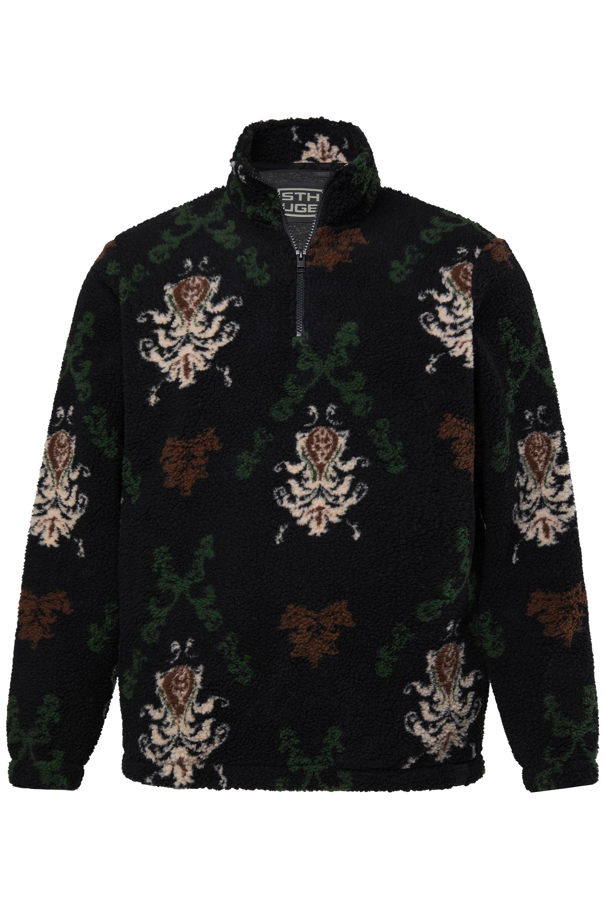 STHUGE Sweatshirt STHUGE Troyer Teddyfleece Muster günstig online kaufen