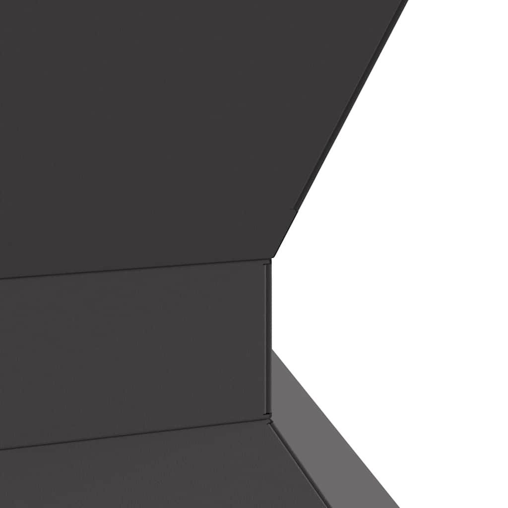 vidaXL Feuerstelle Feuerstelle Schwarz 50 x 50 x 40 cm Stahl, (1-St)