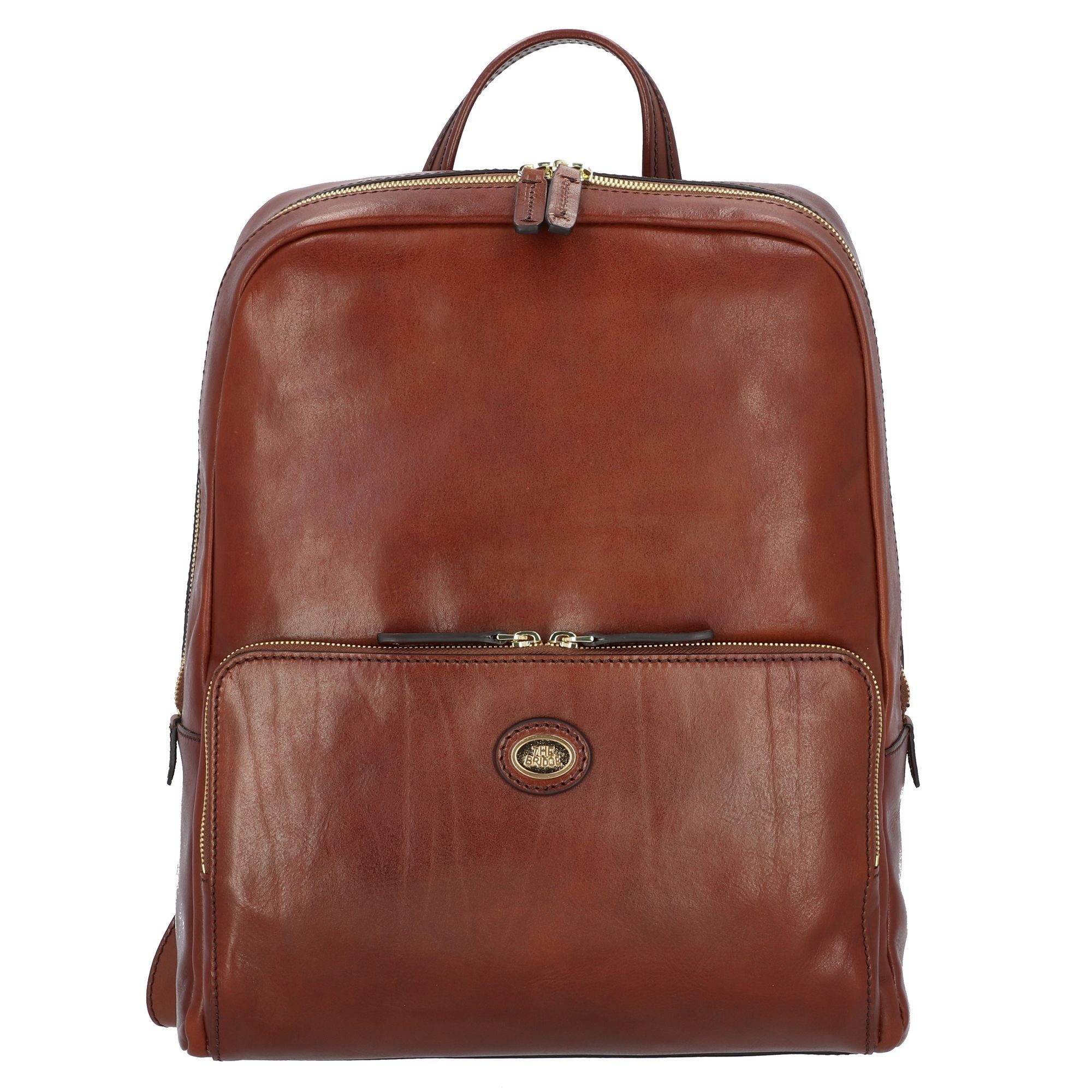 THE BRIDGE Laptoprucksack Firenze, Leder