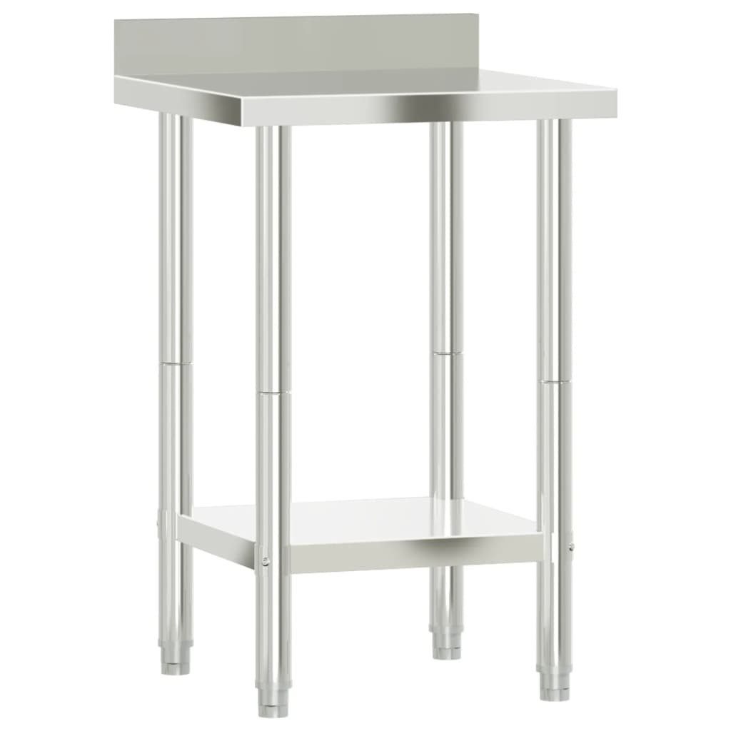 vidaXL Bartisch, Küchen-Arbeitstisch mit Aufkantung 55x55x93 günstig online kaufen