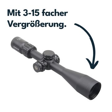 Vector Optics Vector Optics SCOM-37 Paragon 3-15x44SFP Zielfernrohr (Ideal für Jagd, Sport und Airsoft)