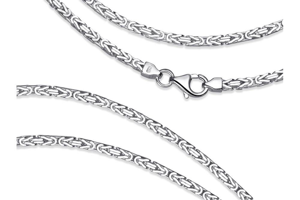Silber, 2,2mm Länge Silberkette - 925 wählbar Königskette Silberkettenstore