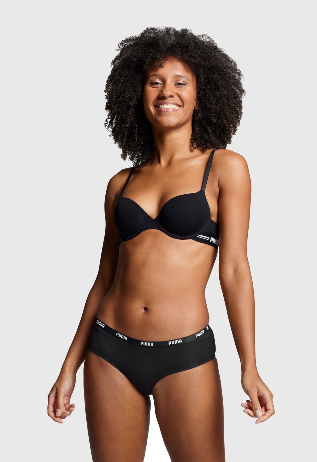 PUMA BODYWEAR Panty Comfort Cotton Stretch (Sparpack) mit PUMA-Logo im Bündchen