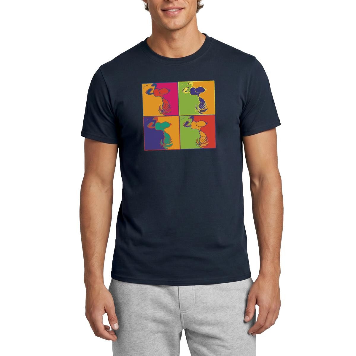 Spreadshirt T-Shirt Peanuts Snoopy Pop Art Design Männer T-Shirt (1-tlg)