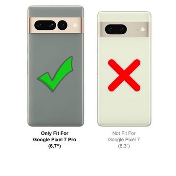 CoolGadget Handyhülle Transparent Ultra Slim Case für Google Pixel 7 Pro 6,7 Zoll, Silikon Hülle Dünne Schutzhülle für Pixel 7 Pro Hülle