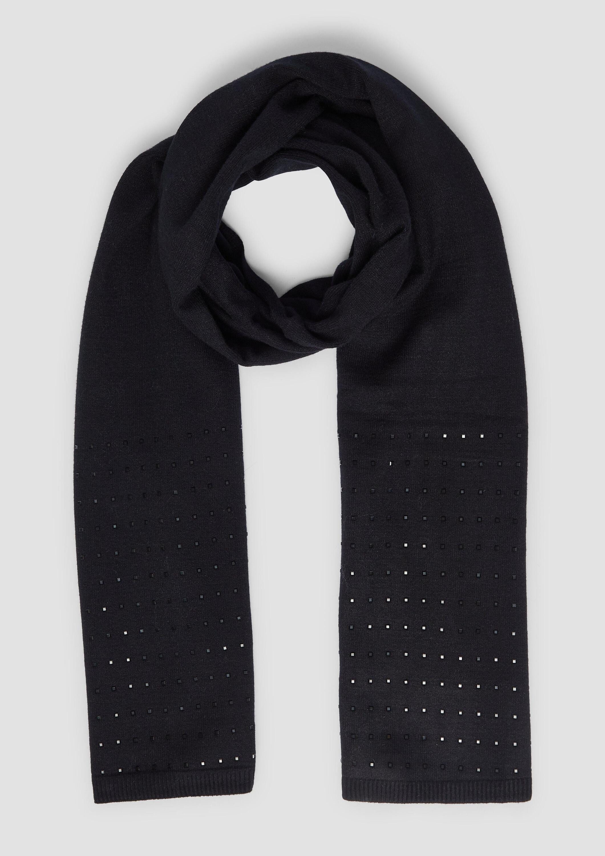 s.Oliver Schal Tuch, Schal mit Schmucksteinen günstig online kaufen