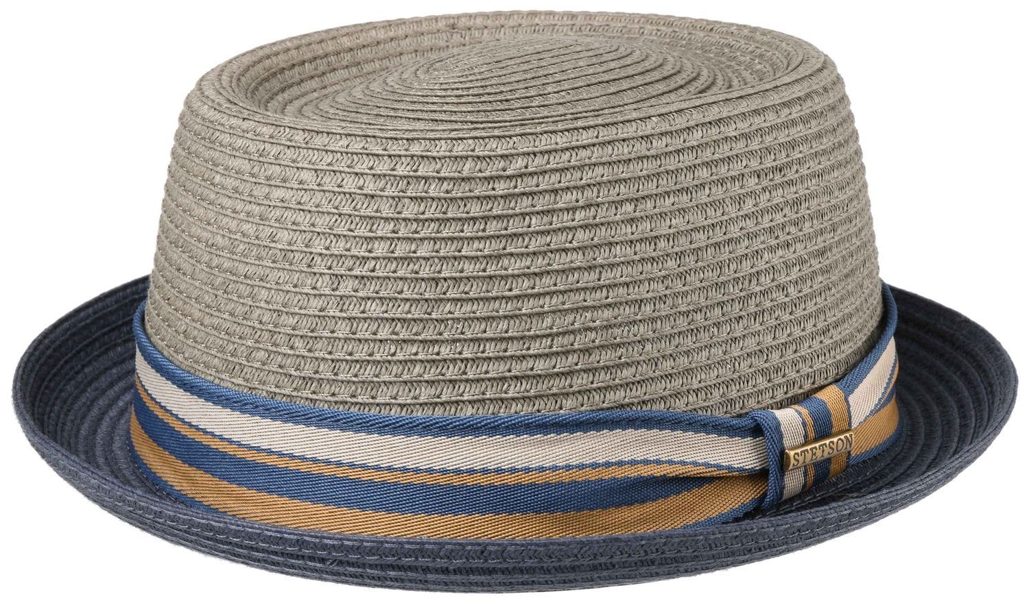 Stetson Strohhut Pork Pie mit bunter günstig online kaufen