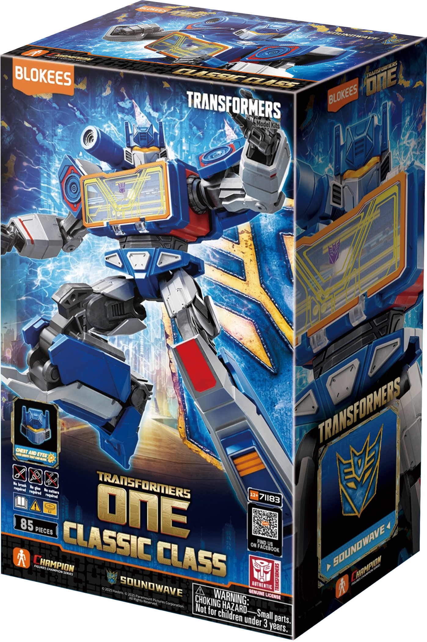 Dickie Toys Blokees Transformers Soundwave Bausatz Figur 85 Teile 201122016 Spielbausteine – Bild 3 von 5