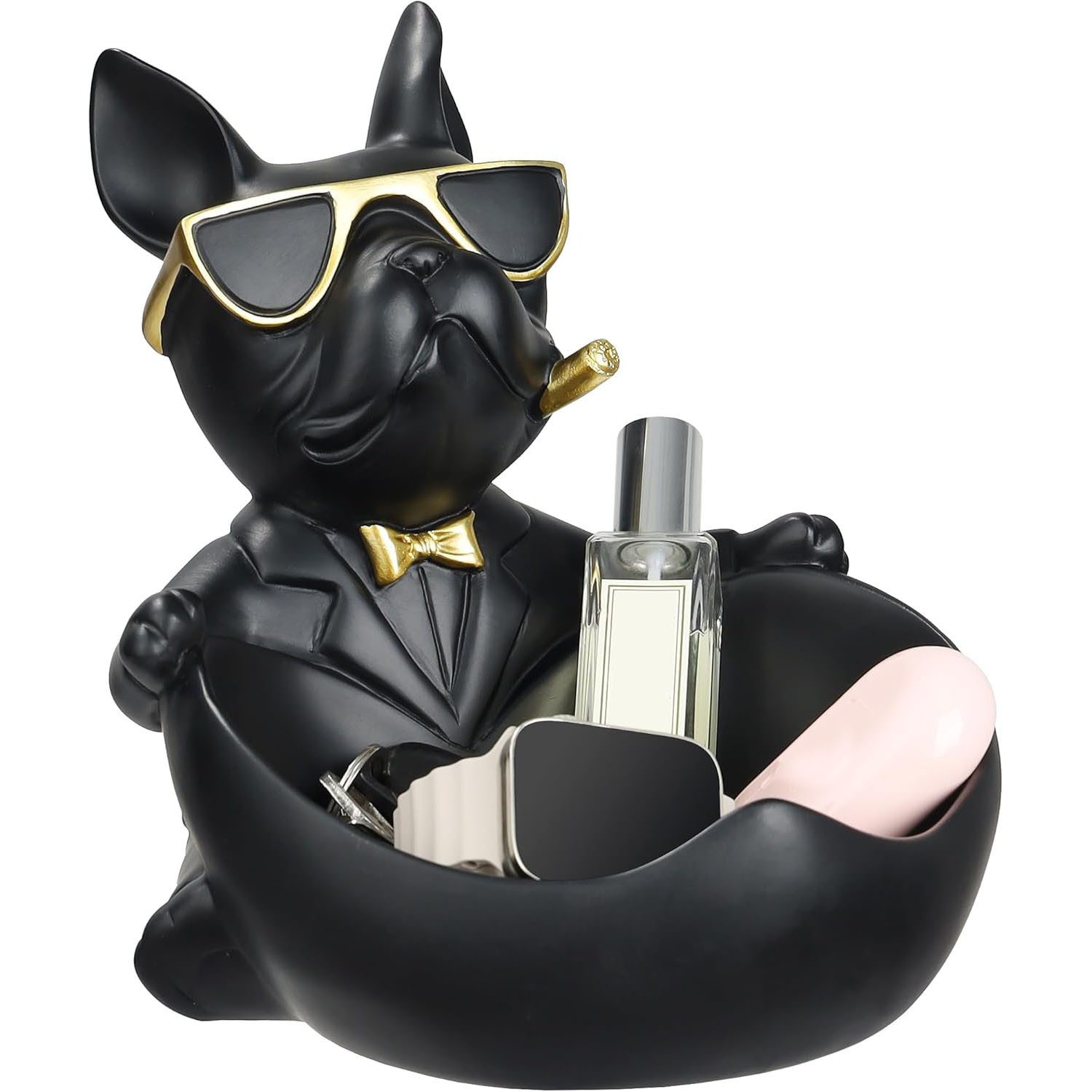 HEYHIPPO Tierfigur Französische Bulldogge Statue Eingangsschlüssel Herzförm günstig online kaufen