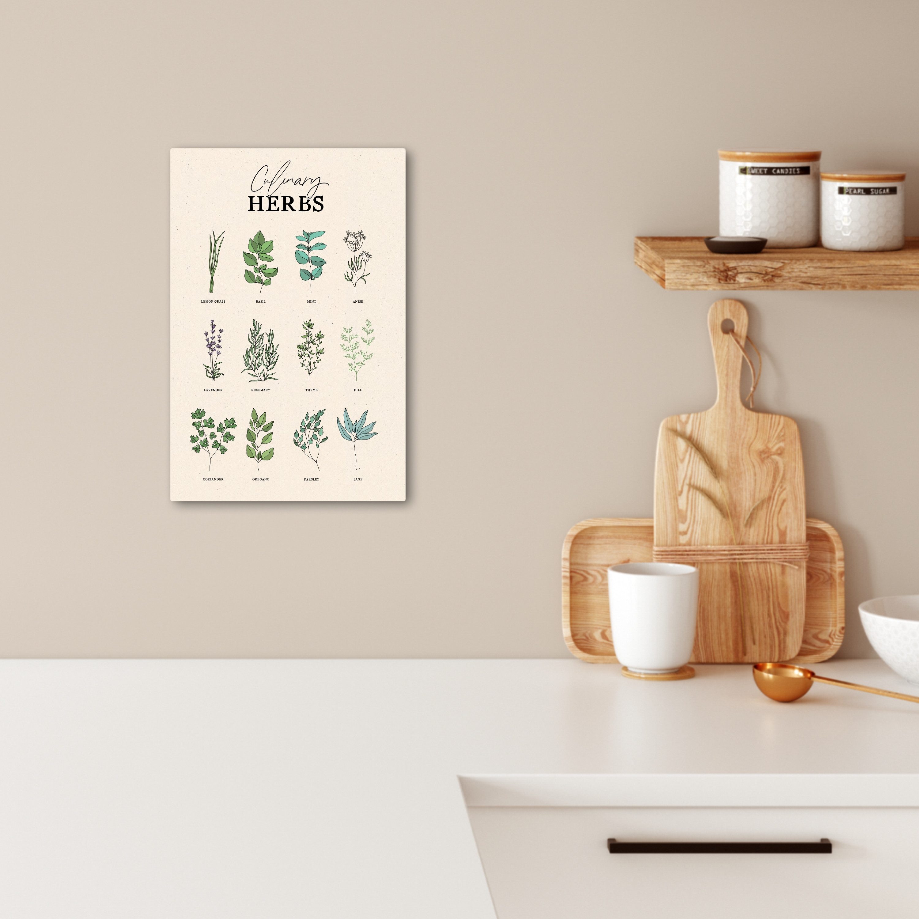 OneMillionCanvasses® Leinwandbild Kräuter - Pflanzen - günstig online kaufen