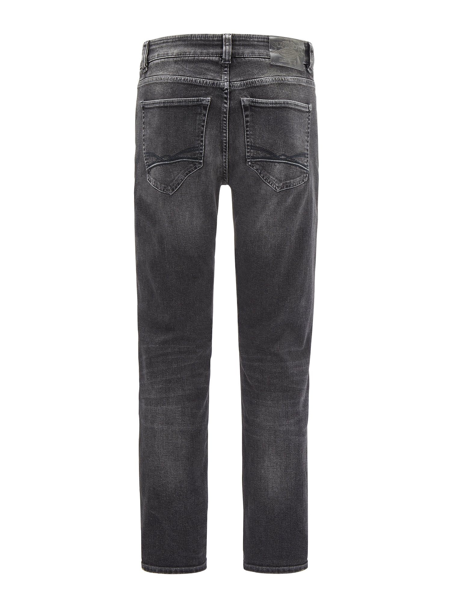 5-Pocket-Jeans grey Jeans wash Paddock's dark Straight-Fit Superior DUKE vintage