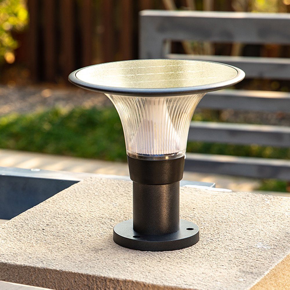 Arnusa LED LED Dimmbar, 360lm Smarte APP Gartenlampe, mit fest RGB Farbwechsel Solarlampe Solarleuchte Kaltweiß, Farbsteuerung, integriert, Warmweiß, Weiß, Farbwechsler, helle Gartenleuchte