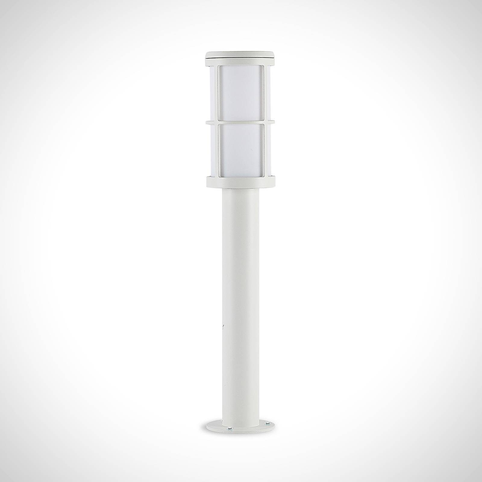Lucande Pollerleuchte Kelini, dimmbar, inklusive, Kunststoff, Leuchtmittel flammig, 1 E27 Modern, weiß, nicht Aluminiumdruckguss