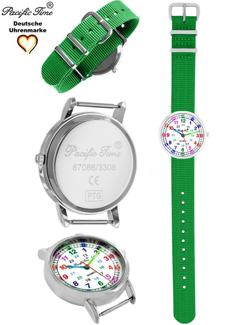 Pacific Time Quarzuhr Kinder Armbanduhr Lernuhr Wechselarmband, Mix und Match Design - Gratis Versand – Bild 2 von 5