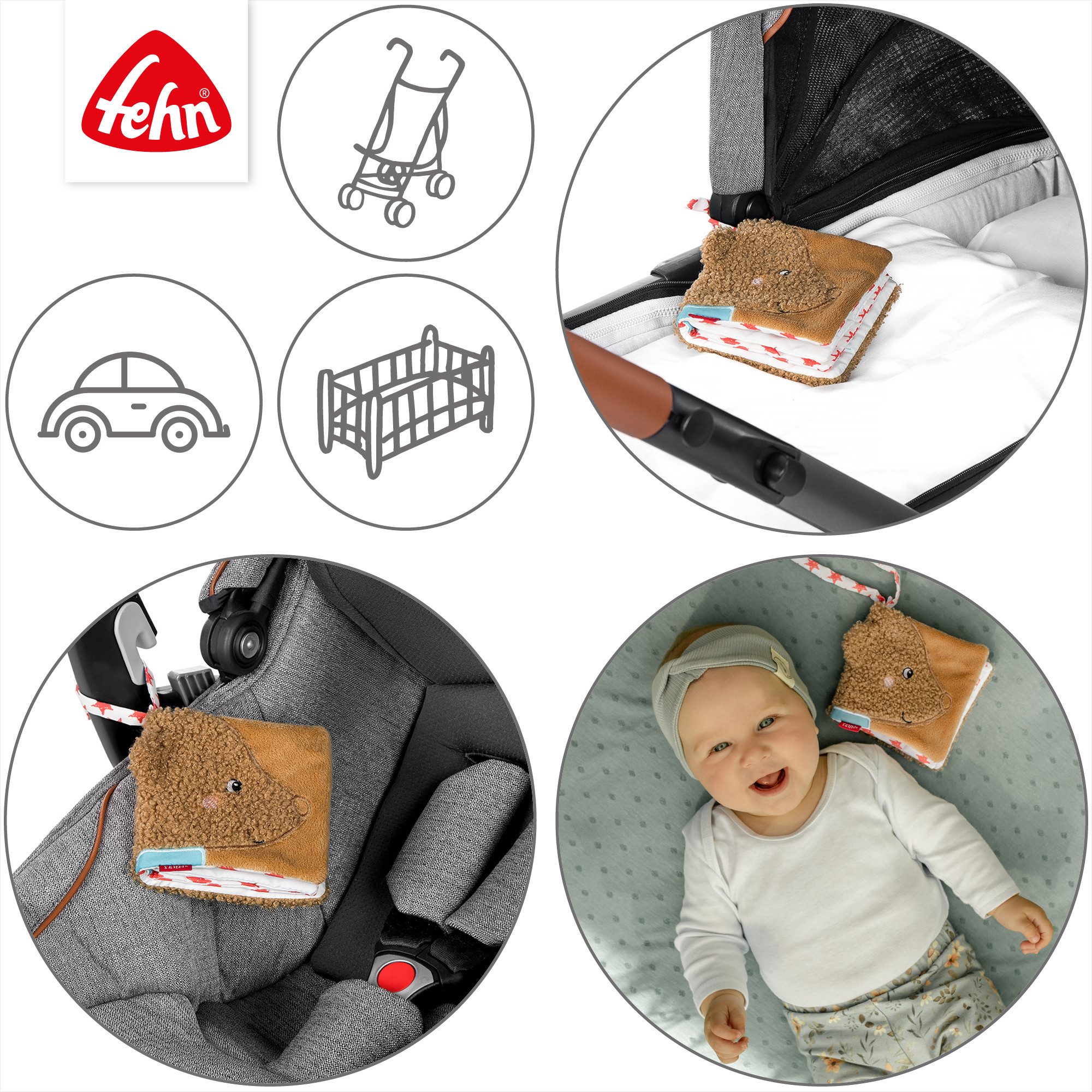 Fehn Stoffbuch FredErik, Bär