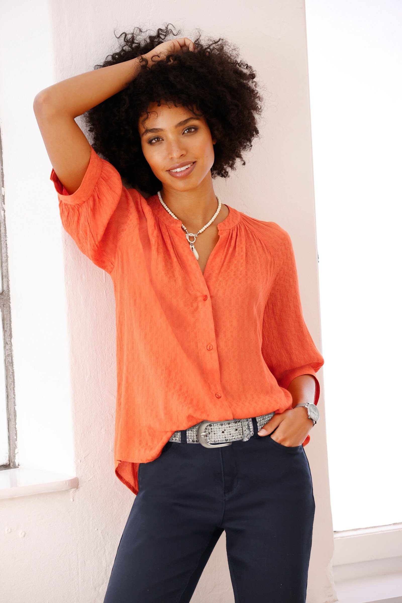 heine Klassische mandarin Bluse