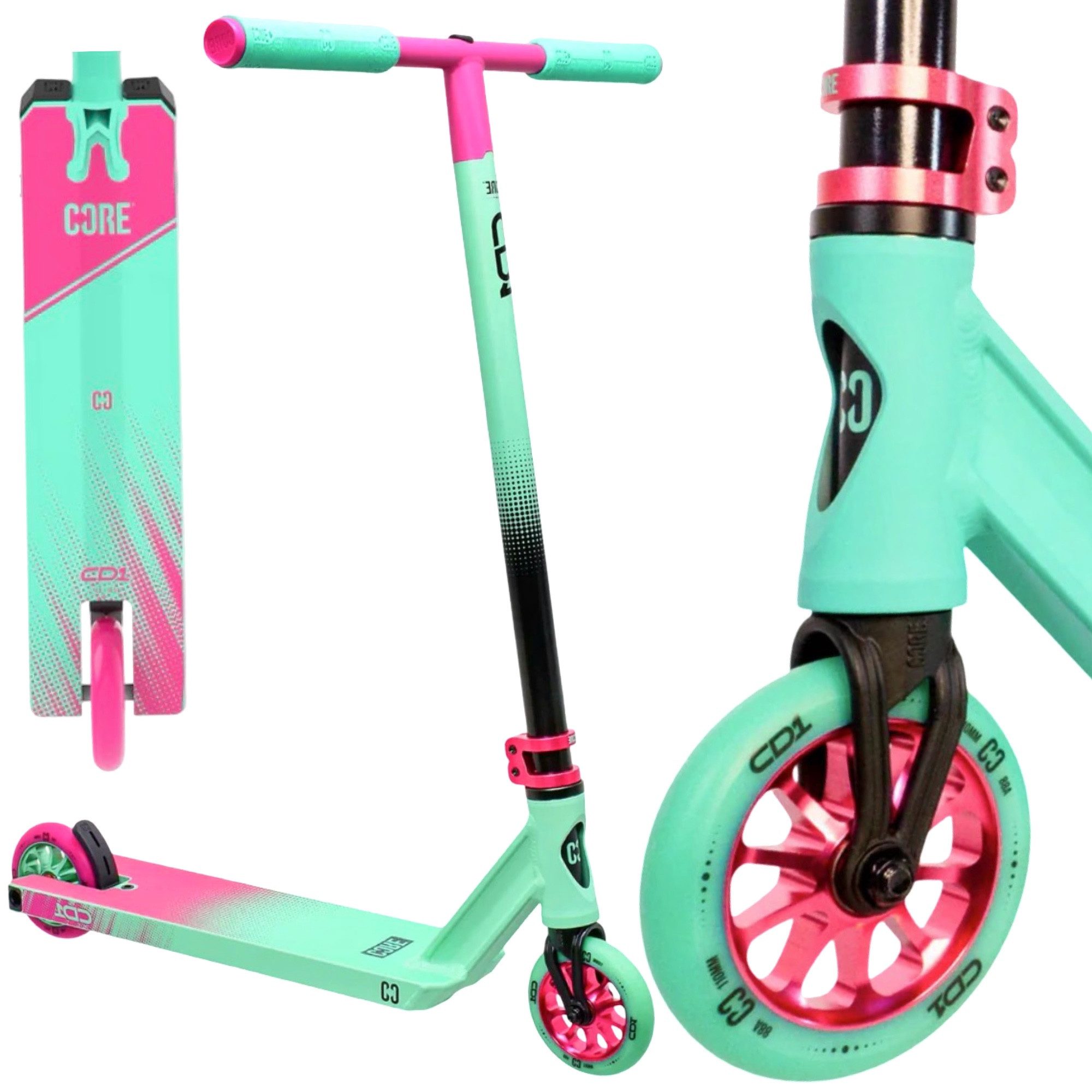 Stuntscooter CORE CD1 Stunt Scooter Park 78cm Petrol/Pink