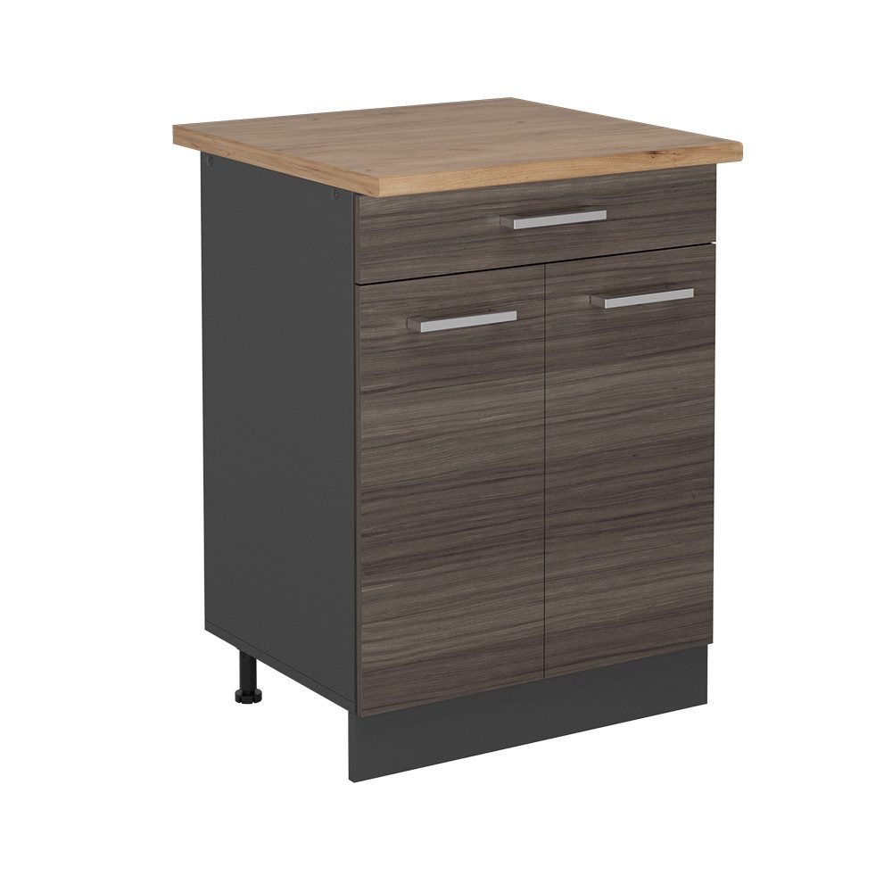 Vicco Unterschrank R-Line, Edelgrau/Anthrazit, 60 cm, günstig online kaufen