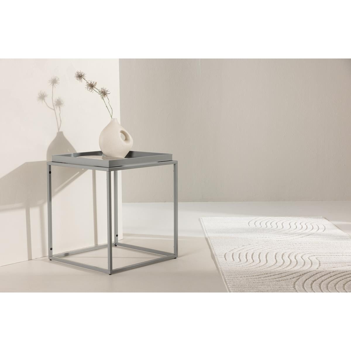 BOURGH Beistelltisch PORTO Beistelltisch 45x45cm - Couchtisch im modernem Design (1-St)