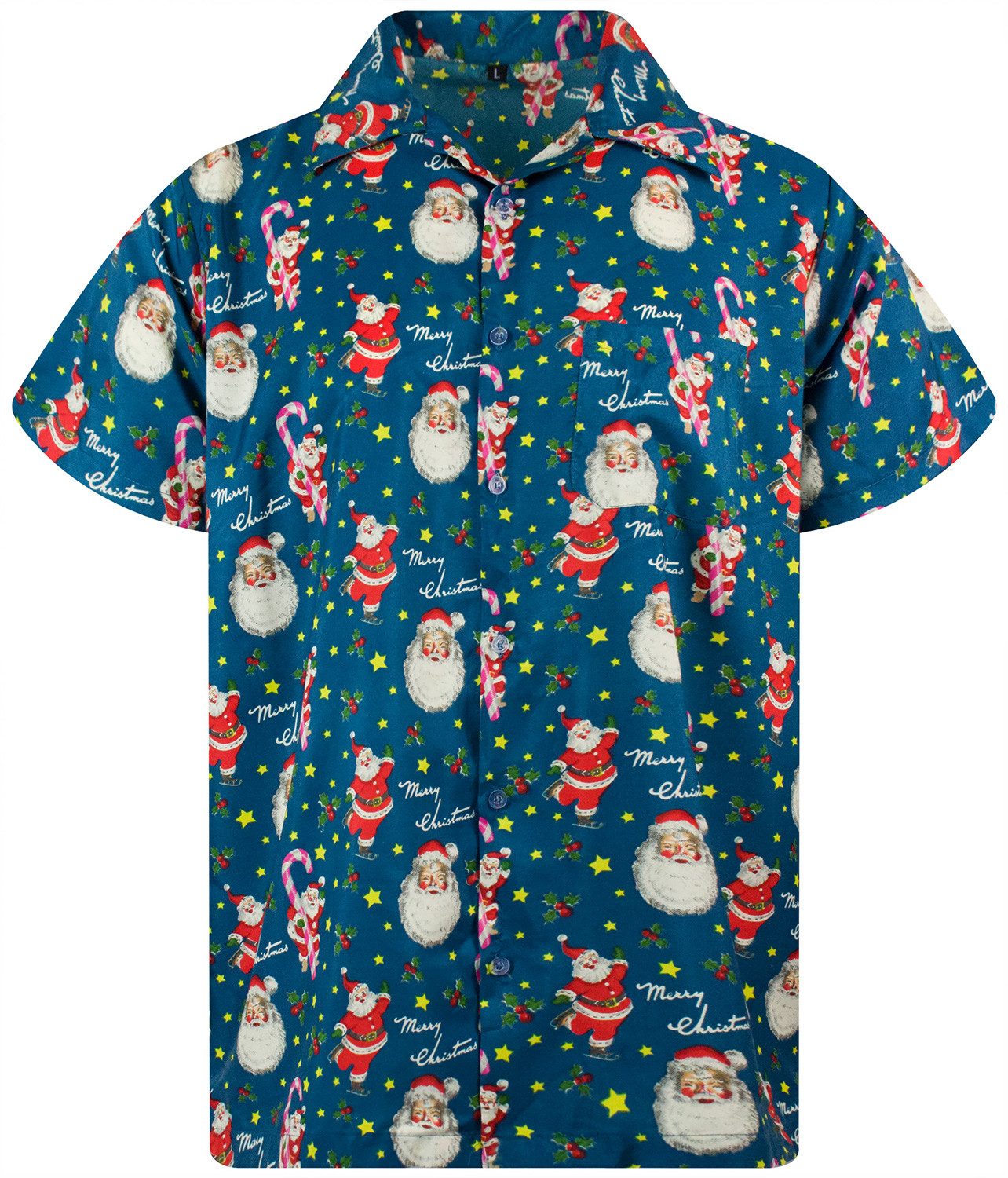 King Kameha Hawaiihemd Christmas Candycane Funky günstig online kaufen