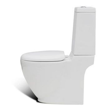 DOTMALL Badezimmer-Set Komplet 2-tlg., Set aus Stand-WC und Bidet,Keramik