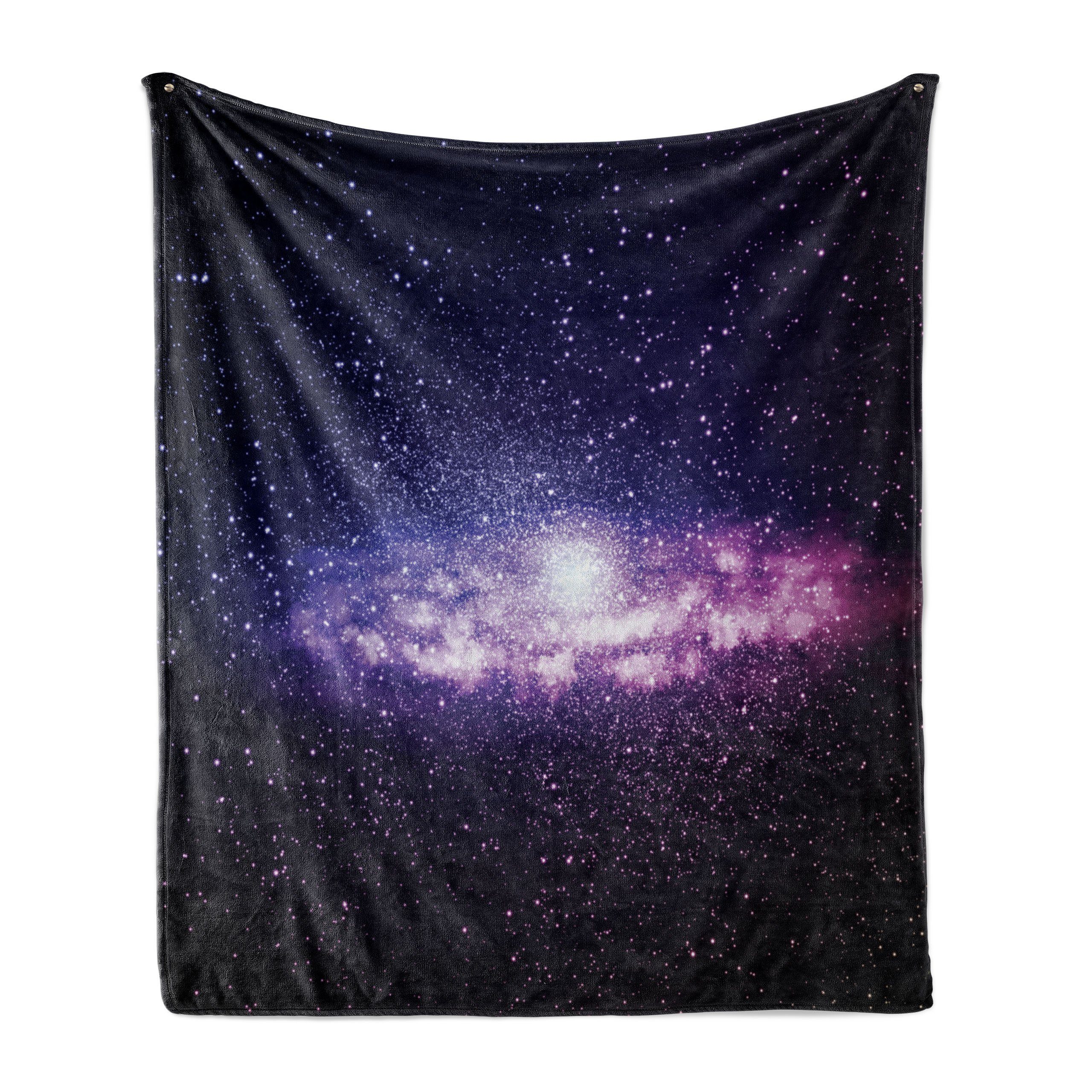 Wohndecke Gemütlicher Plüsch für den Innen- und Außenbereich, Abakuhaus, Galaxis Nebula Cloud-Milchstraße