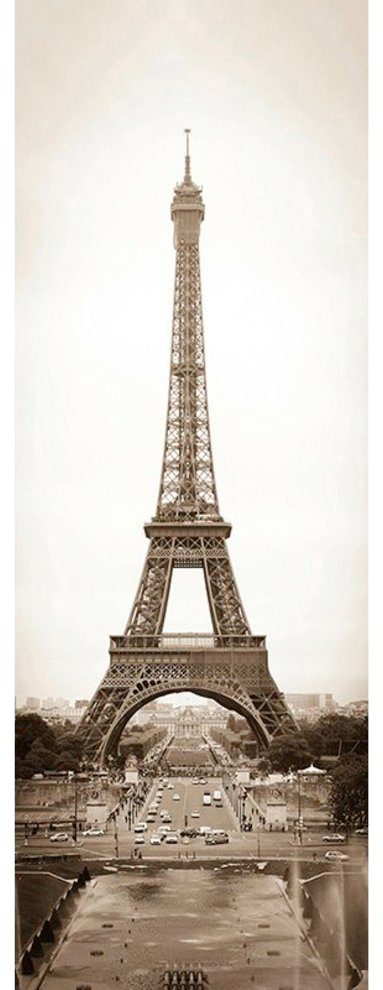 Architects Paper Fototapete Eiffel Tower, (1 St), Tapete Natur Fototapete Eiffelturm Panel 1,00m x 2,80m