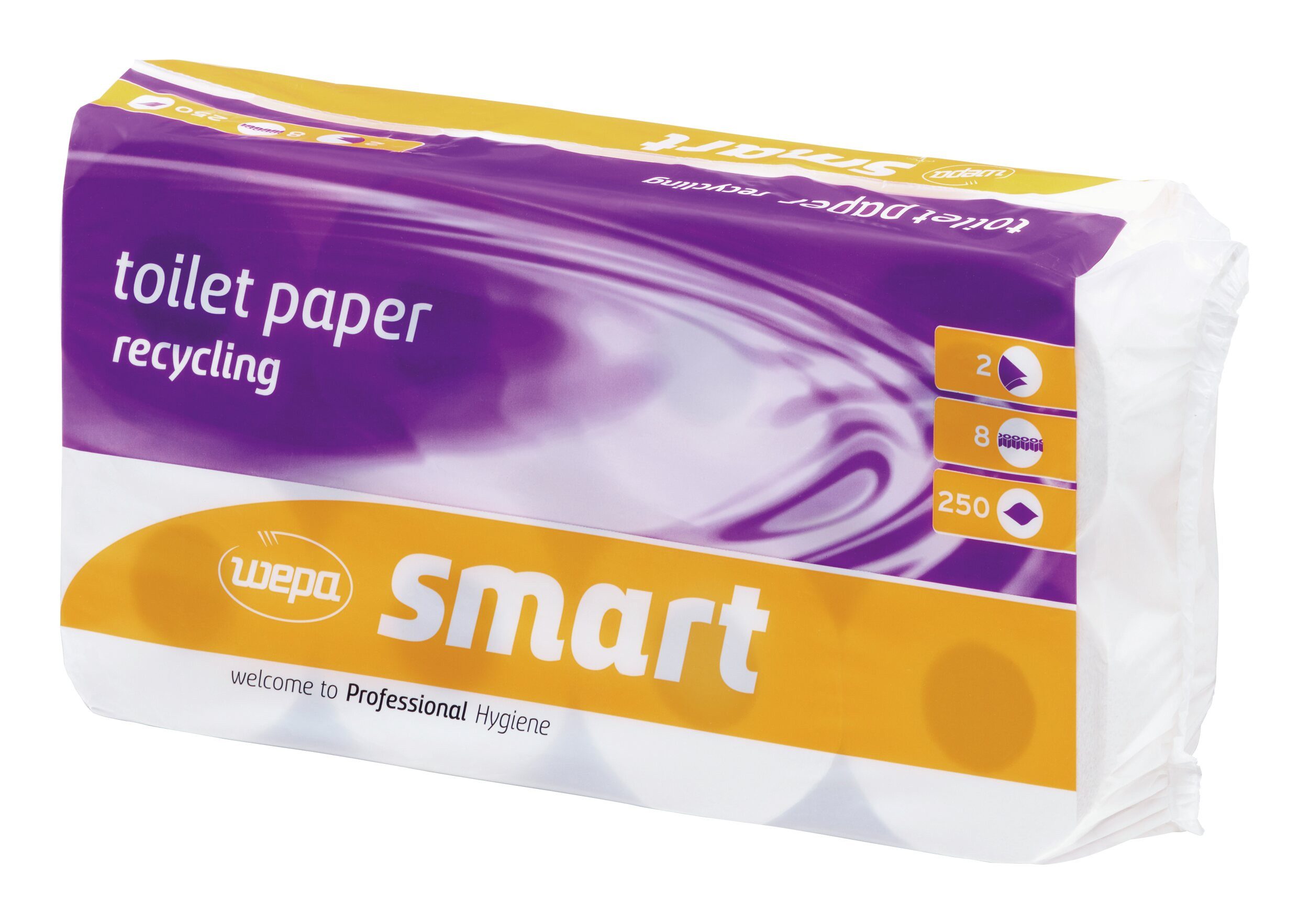 WEPA Toilettenpapier, Smart 2-lagig weiß 64 Rollen