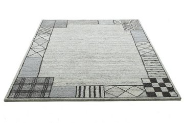 Teppich Bloom Black, THEKO, Rechteckig, moderner Handtuftteppich