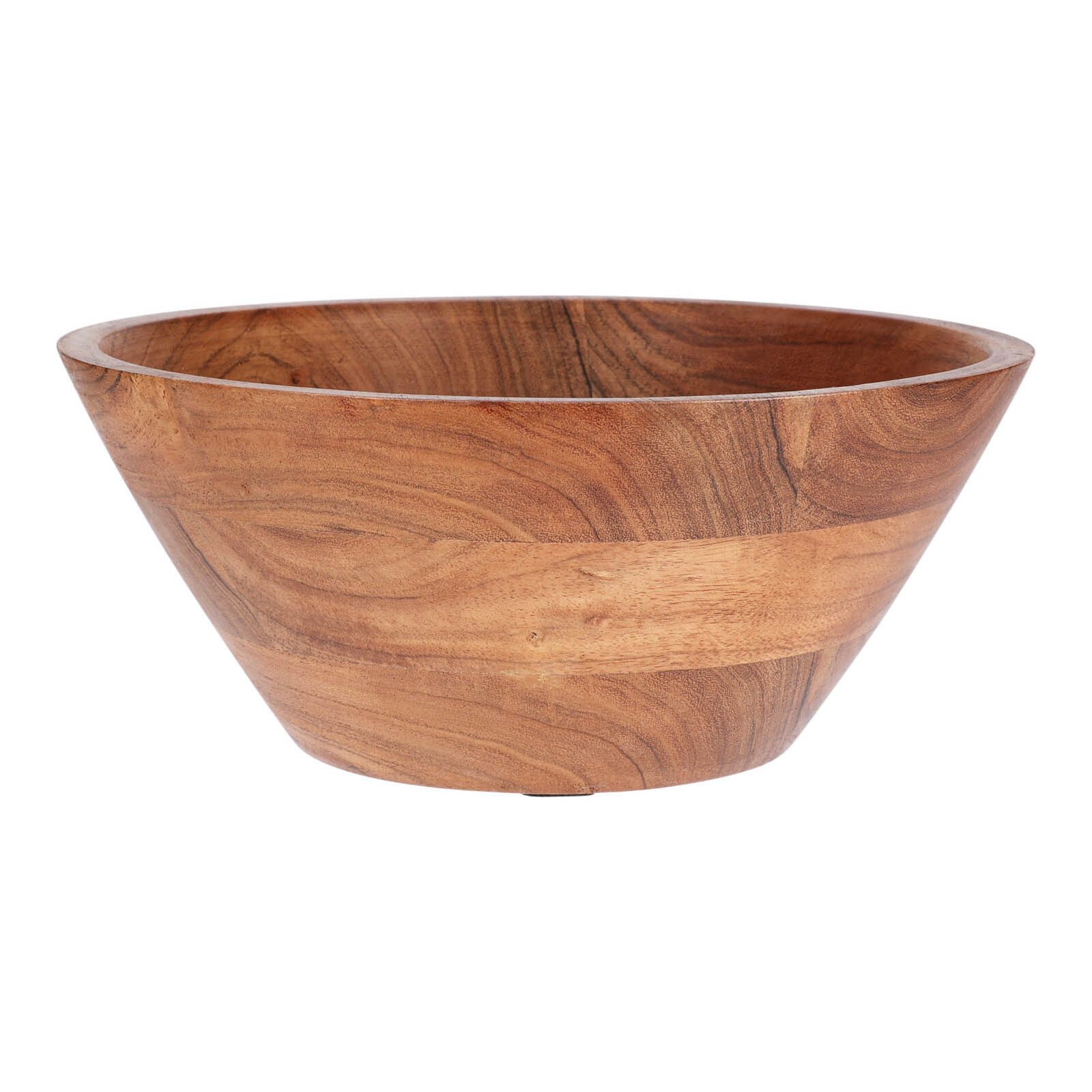 HAC24 Schale Edle Holzschale Schüssel Holzschüssel Salatschüssel Obstschale, Akazienholz, (1-tlg), Ø 25 cm