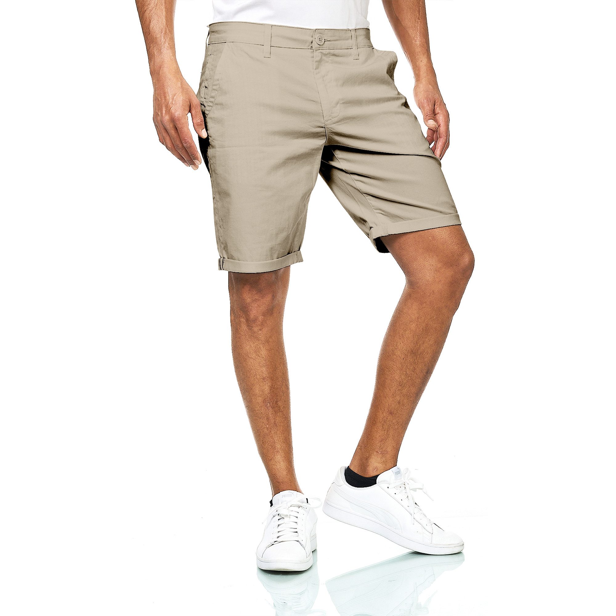 S&S Chinoshorts Herren Shorts Hosen Kurze Bermuda Baumwolle Shorts (1-tlg., Herren Chino Hosen) Herren Bermuda Chino Short mit Taschen